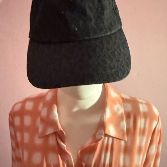 Michael Kors Dark Gray Monogram Hat - Picture 2 of 3